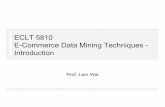 ECLT 5810 E-Commerce Data Mining Techniques - Introduction
