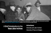 A Brief Introduction tothe Texas Labor Archives