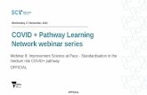 COVID + Pathway Learning Network webinar series
