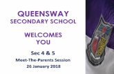 QUEENSWAY SECONDARY SCHOOL WELCOMES YOU