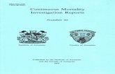 Continuous Mortality Investigation Reports