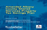 Amended Albany County Shared Services Property Tax Savings ...