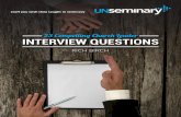 23 Compellin˜ Churc˚ Leader INTERVIEW QUESTIONS