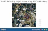 Sub12 Reliability Project Noise Study dB Contour Map