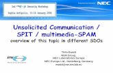 Unsolicited Communication / SPIT / multimedia-SPAM
