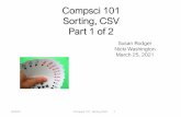 Compsci 101 Sorting, CSV Part 1 of 2