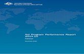 Aid Program Performance Report 2014-15