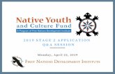 NATIVE YOUTH AND CULTURE - firstnations.org