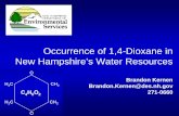 Occurrence of 1,4-Dioxane in New Hampshire’s Water Resources
