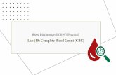 Lab (10) Complete Blood Count (CBC)