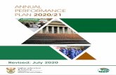 ANNUAL PERFORMANCE PLAN 2020/21 - Department of Higher ...