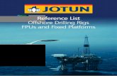 Reference List Offshore Drilling Rigs FPUs and Fixed Platforms