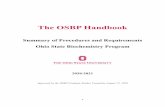 The OSBP Handbook - Ohio State Biochemistry Program (OSBP)