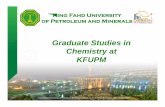 Graduate Studies in Chemistry at KFUPM