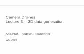 Camera Drones Lecture 3 3D data generation