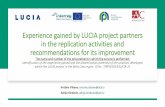 Experience gained by LUCIA project partners in the ...