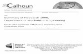 1996 Summary of Research 1996, Department of Mechanical ...
