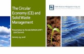 The Circular Economy (CE) and Solid Waste Management
