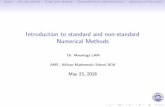 Introduction to standard and non-standard Numerical Methods
