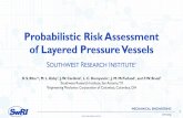 Probabilistic Risk Assessment of Layered Pressure Vessels