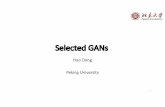 Lecture 15 Selected GANs 50mins - Deep Generative Models
