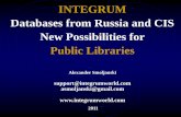 INTEGRUM Databases from Russia and CIS New Possibilities ...