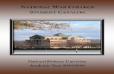 National Defense University Academic Year 2019/2020