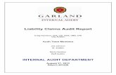 Liability Claims Audit Report - Garland, TX