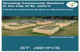Growing Community Gardens in the City of St. John’s