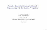 Parallel Scenario Decomposition of Risk Averse 0-1 ...