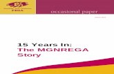 15 Years In: The MGNREGA Story - pria.org