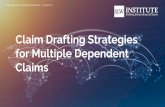 Claim Drafting Strategies for Multiple Dependent Claims