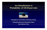 An Introduction to Wettability of Oil Reservoirs