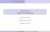 Electronics- Signal Conditioning
