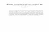 Mechanical Properties and Micros tructure Evaluation of ...