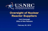 Presentation: Oversight of Nuclear Reactor Suppliers.