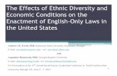 The Effects of Ethnic Diversity and Economic Conditions on ...