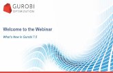 Welcome to the Webinar - Gurobi - The fastest solver - Gurobi