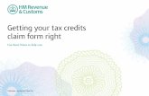 TC600 Notes - Getting your tax credits claim form right