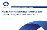 MBIR International Research Center: Current Progress and ...