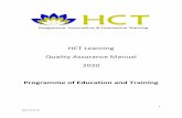 HCT Learning Quality Assurance Manual
