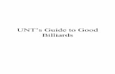 UNT’s Guide to Good Billiards