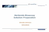 Herbicide Bioassay Solution Preparation