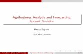 Agribusiness Analysis and Forecasting