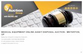 MEDICAL EQUIPMENT ONLINE ASSET DISPOSAL AUCTION - MEYERTON, GP