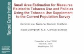 Small Area Estimation for Measures Related to Tobacco Use ...