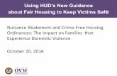 Nuisance Abatement and Crime-Free Housing Ordinances: The ...