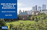 2021-22 Budget Priorities and Expenditures