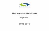 Algebra I Handbook 2015-2016 - Stamford Public Schools