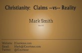 Christianity: Claims --vs-- Reality